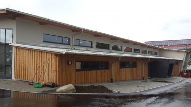 Neubau 2 5 fach Sporthalle Rimsting Projektbeschre